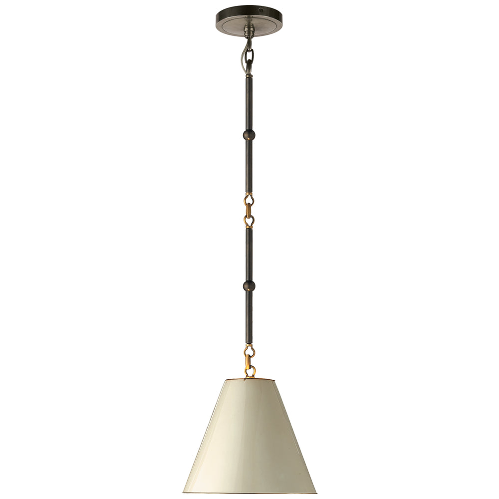 Visual Comfort Signature Canada - One Light Pendant - Goodman - Bronze with Antique Brass- Union Lighting Luminaires Decor