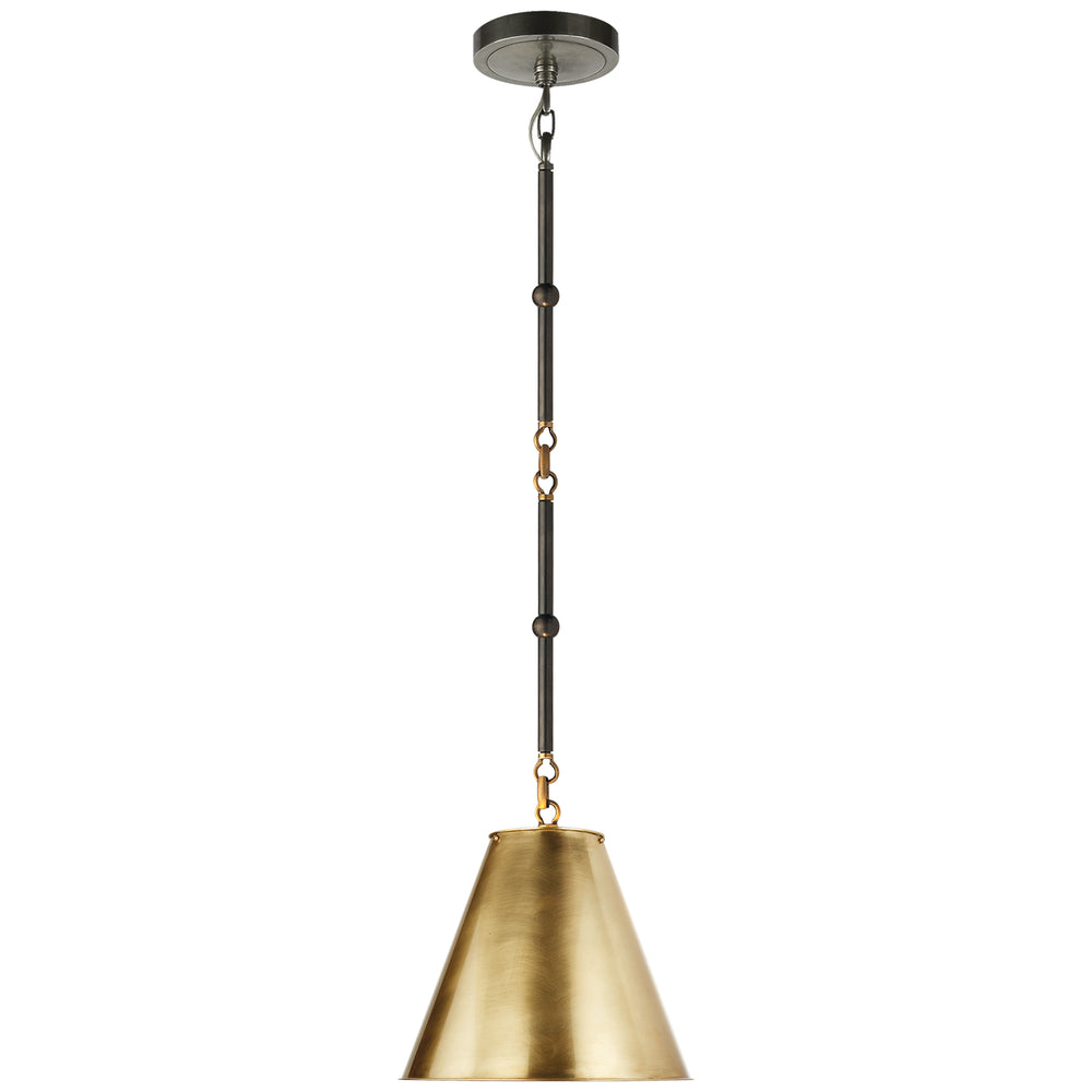 Visual Comfort Signature Canada - One Light Pendant - Goodman - Bronze with Antique Brass- Union Lighting Luminaires Decor