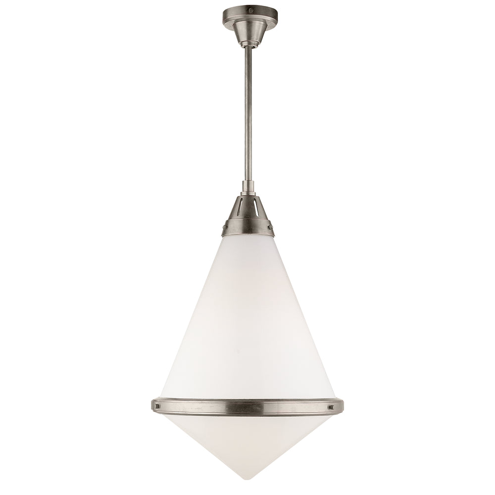 Visual Comfort Signature Canada - One Light Pendant - Gale - Antique Nickel- Union Lighting Luminaires Decor