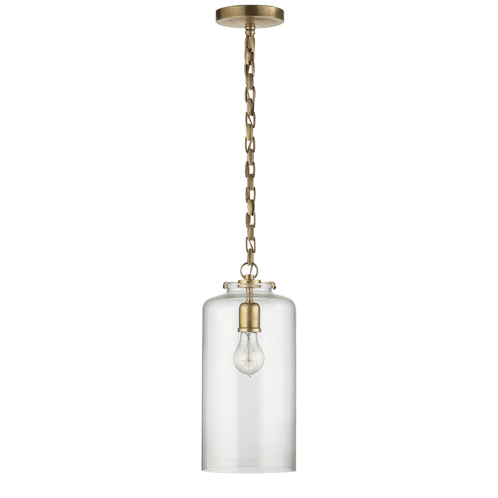 Visual Comfort Signature Canada - One Light Pendant - Katie Cylider - Hand-Rubbed Antique Brass- Union Lighting Luminaires Decor