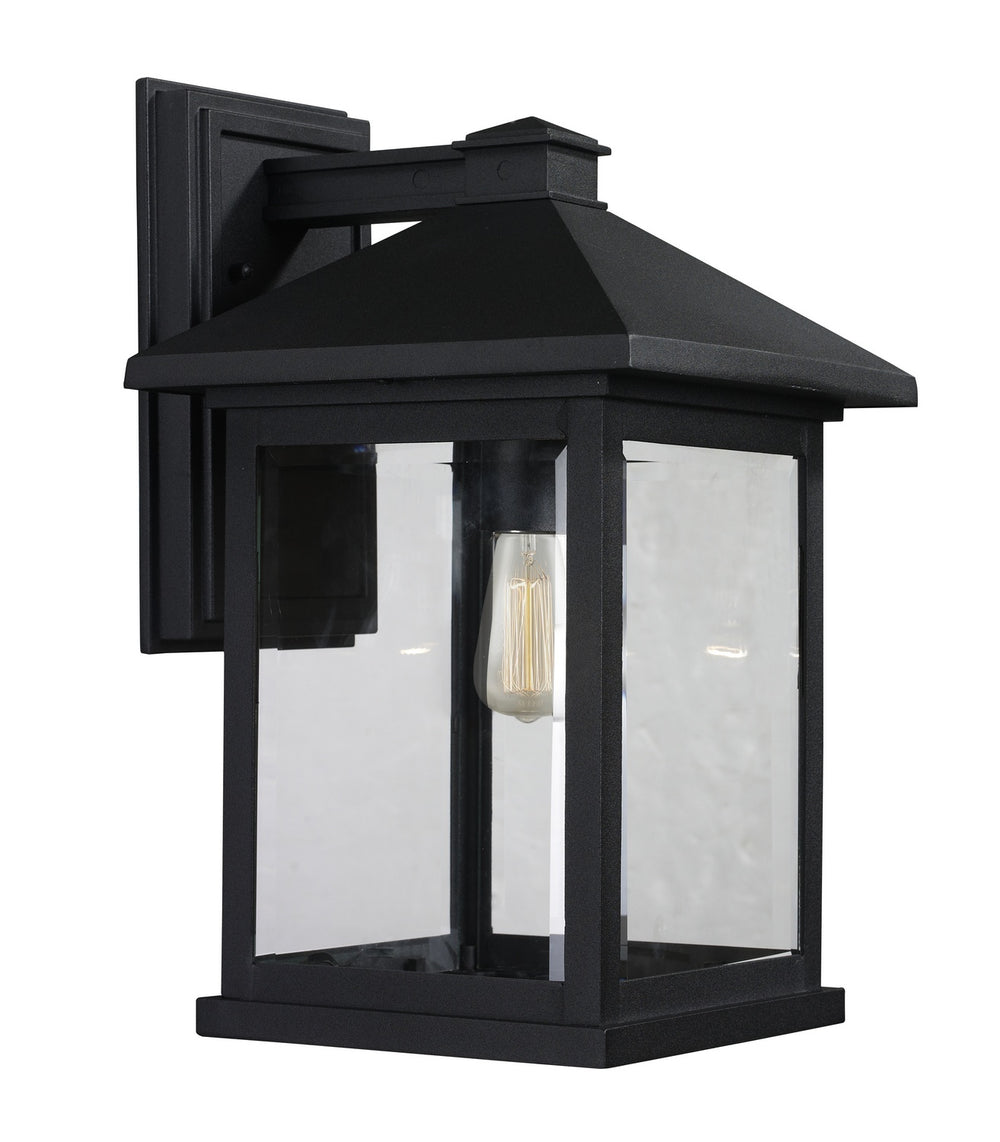 Z-Lite Canada - One Light Outdoor Wall Light - Portland - Black- Union Lighting Luminaires Decor