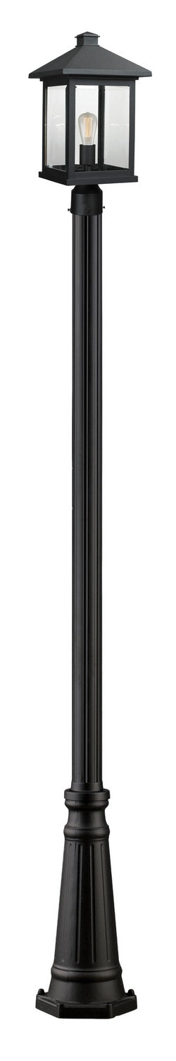 Z-Lite Canada - One Light Outdoor Post Mounted Fixture - Portland - Black- Union Lighting Luminaires Decor