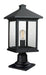 Z-Lite Canada - One Light Outdoor Pier Mounted Fixture - Portland - Black- Union Lighting Luminaires Decor