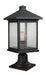 Z-Lite Canada - One Light Outdoor Pier Mounted Fixture - Portland - Oil Rubbed Bronze- Union Lighting Luminaires Decor