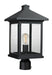 Z-Lite Canada - One Light Outdoor Post Mount Fixture - Portland - Black- Union Lighting Luminaires Decor