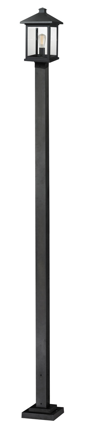 Z-Lite Canada - One Light Outdoor Post Mounted Fixture - Portland - Black- Union Lighting Luminaires Decor