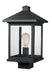 Z-Lite Canada - One Light Outdoor Post Mount Fixture - Portland - Black- Union Lighting Luminaires Decor