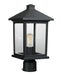 Z-Lite Canada - One Light Outdoor Post Mount Fixture - Portland - Black- Union Lighting Luminaires Decor