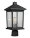Z-Lite Canada - One Light Outdoor Post Mount Fixture - Portland - Oil Rubbed Bronze- Union Lighting Luminaires Decor