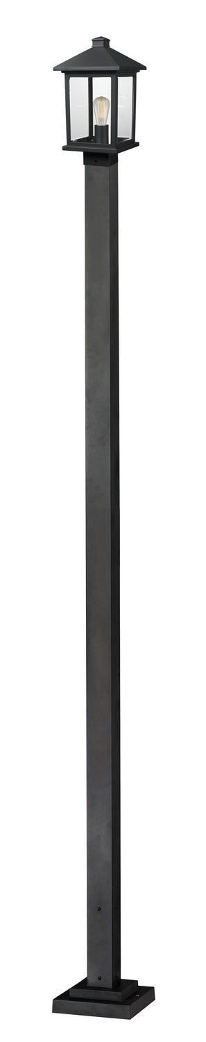 Z-Lite Canada - One Light Outdoor Post Mounted Fixture - Portland - Black- Union Lighting Luminaires Decor