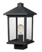 Z-Lite Canada - One Light Outdoor Post Mount Fixture - Portland - Black- Union Lighting Luminaires Decor