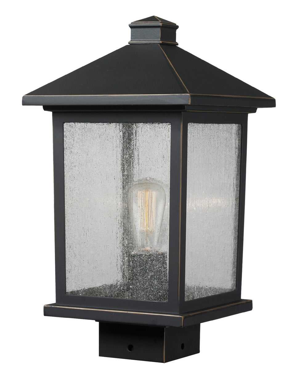 Z-Lite Canada - One Light Outdoor Post Mount Fixture - Portland - Oil Rubbed Bronze- Union Lighting Luminaires Decor