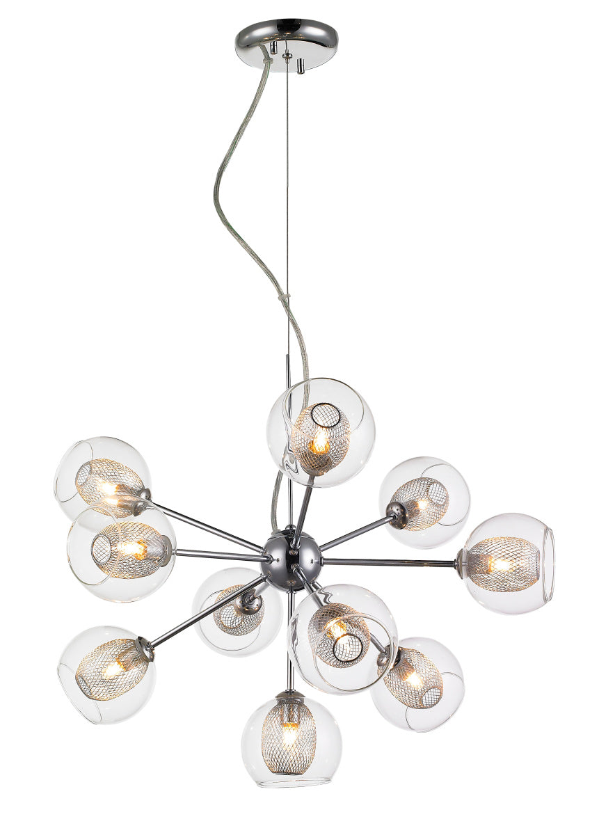Z-Lite Canada - Ten Light Chandelier - Auge - Chrome- Union Lighting Luminaires Decor