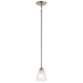 Kichler Canada - One Light Mini Pendant - Jolie - Brushed Nickel- Union Lighting Luminaires Decor