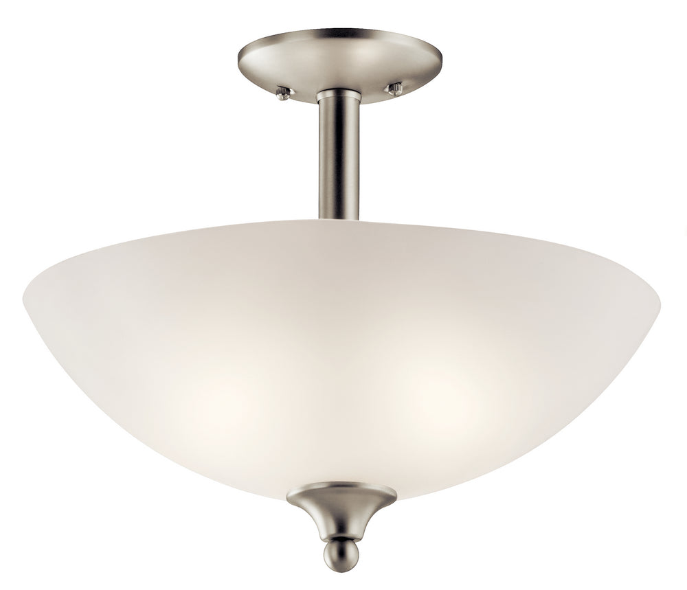 Kichler Canada - Two Light Pendant/Semi Flush - Jolie - Brushed Nickel- Union Lighting Luminaires Decor