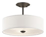 Kichler Canada - Three Light Semi Flush Mount - Shailene - Olde Bronze- Union Lighting Luminaires Decor