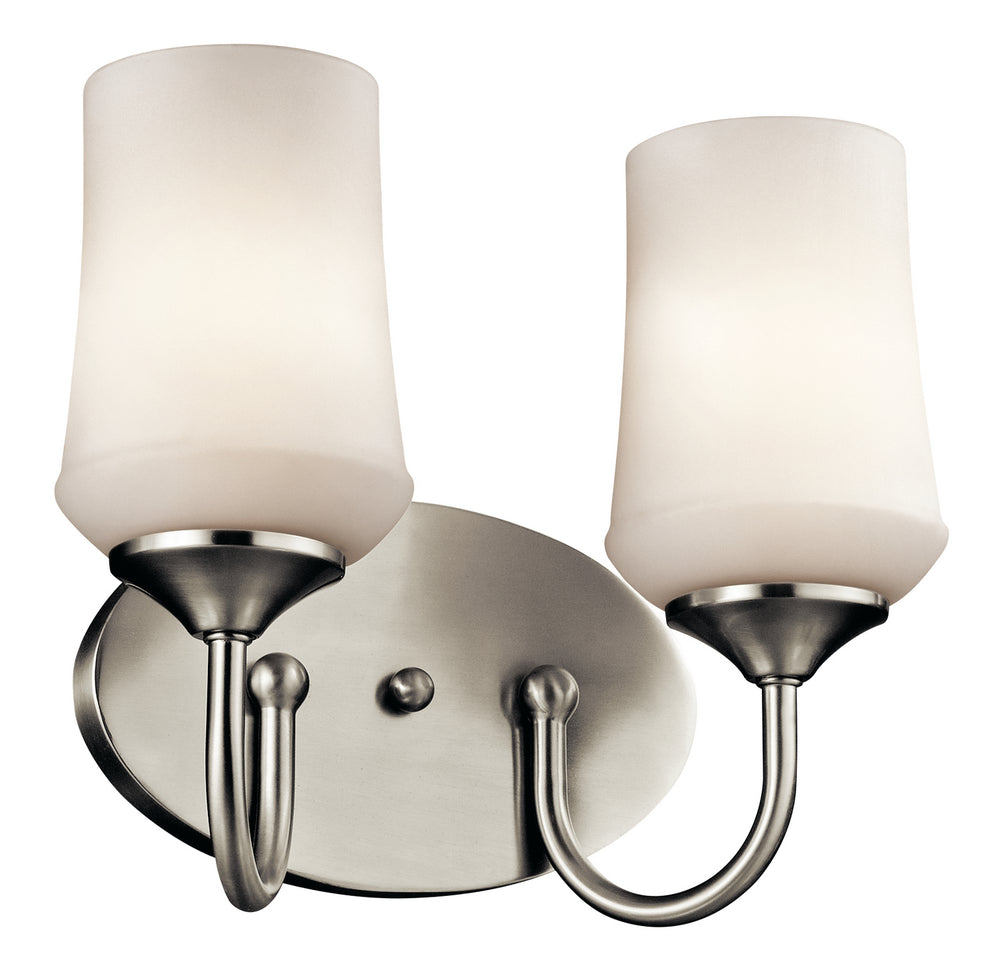 Kichler Canada - Two Light Bath - Aubrey - Brushed Nickel- Union Lighting Luminaires Decor
