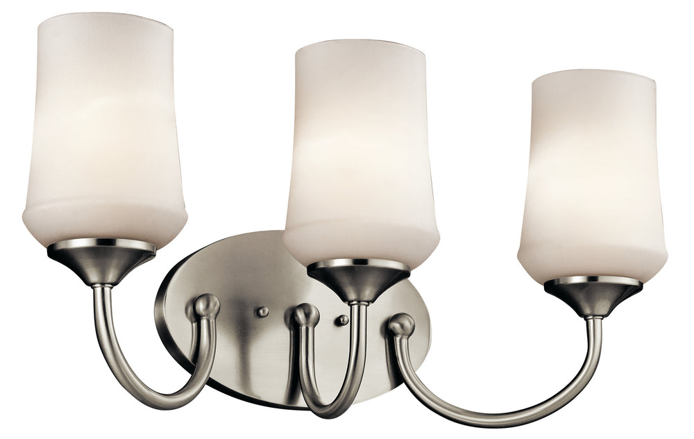 Kichler Canada - Three Light Bath - Aubrey - Brushed Nickel- Union Lighting Luminaires Decor