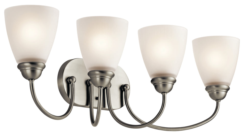 Kichler Canada - Four Light Bath - Jolie - Brushed Nickel- Union Lighting Luminaires Decor