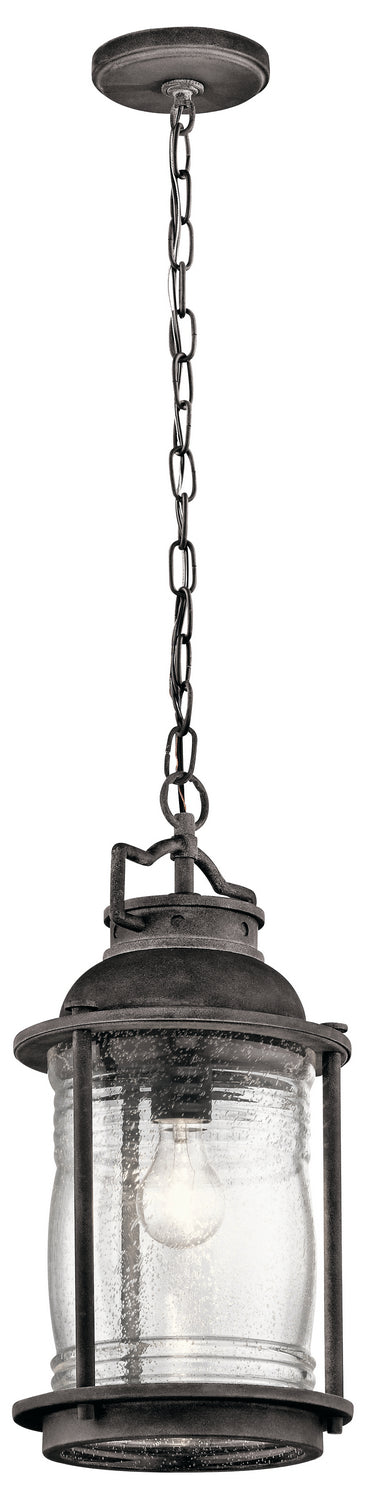 Kichler Canada - One Light Outdoor Pendant - Ashland Bay - Weathered Zinc- Union Lighting Luminaires Decor