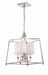 Crystorama - Four Light Chandelier - Sylvan - Polished Nickel- Union Lighting Luminaires Decor