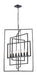 Crystorama - Seven Light Chandelier - Capri - Raw Steel- Union Lighting Luminaires Decor