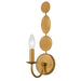 Crystorama - One Light Wall Sconce - Layla - Antique Gold- Union Lighting Luminaires Decor