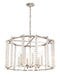 Crystorama - Six Light Chandelier - Carson - Polished Nickel- Union Lighting Luminaires Decor
