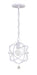 Crystorama - One Light Pendant - Solaris - Wet White- Union Lighting Luminaires Decor
