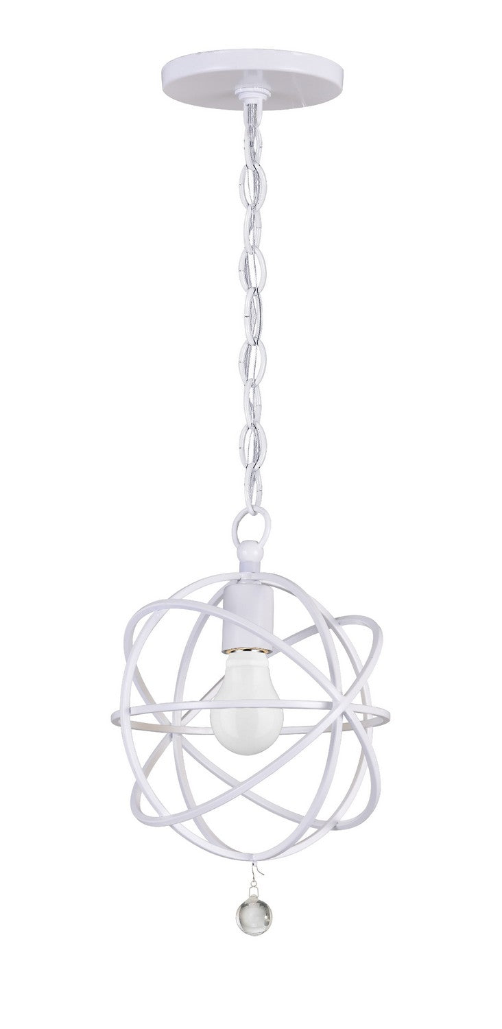 Crystorama - One Light Pendant - Solaris - Wet White- Union Lighting Luminaires Decor