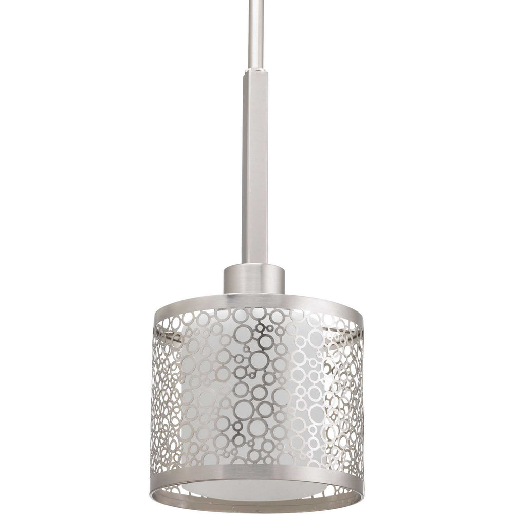 Progress Canada - One Light Mini Pendant - Mingle - Brushed Nickel- Union Lighting Luminaires Decor
