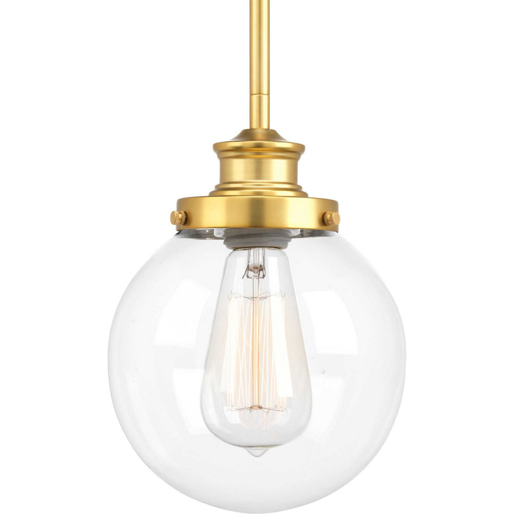 Progress Canada - One Light Pendant - Penn - Natural Brass- Union Lighting Luminaires Decor