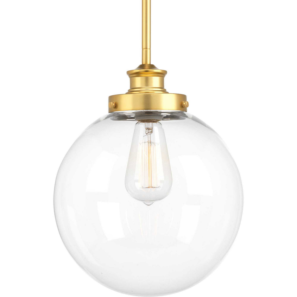 Progress Canada - One Light Pendant - Penn - Natural Brass- Union Lighting Luminaires Decor