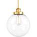 Progress Canada - One Light Pendant - Penn - Natural Brass- Union Lighting Luminaires Decor
