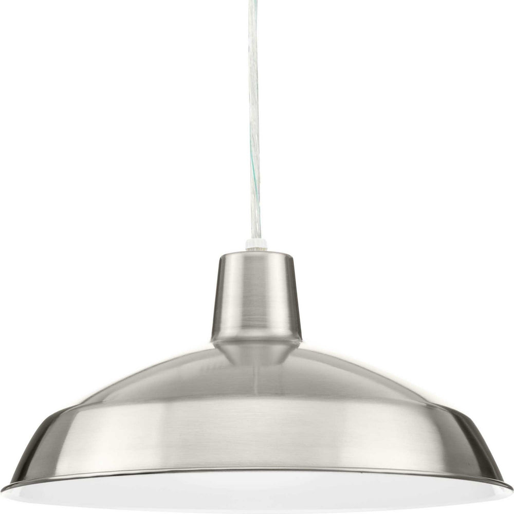 Progress Canada - LED Pendant - Metal Shade Pendant LED - Brushed Nickel- Union Lighting Luminaires Decor