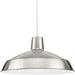 Progress Canada - LED Pendant - Metal Shade Pendant LED - Brushed Nickel- Union Lighting Luminaires Decor