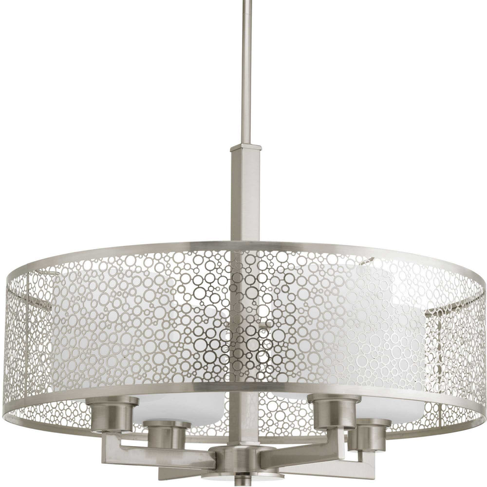 Progress Canada - Four Light Pendant - Mingle - Brushed Nickel- Union Lighting Luminaires Decor