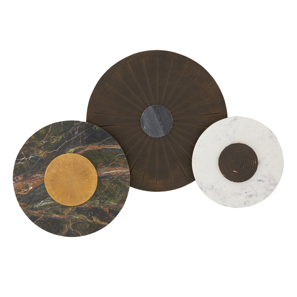 Arteriors - Wall Plaques, Set of 3 - Rhodes - Jungle- Union Lighting Luminaires Decor