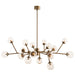 Arteriors - 18 Light Chandelier - Dallas - Vintage Brass- Union Lighting Luminaires Decor