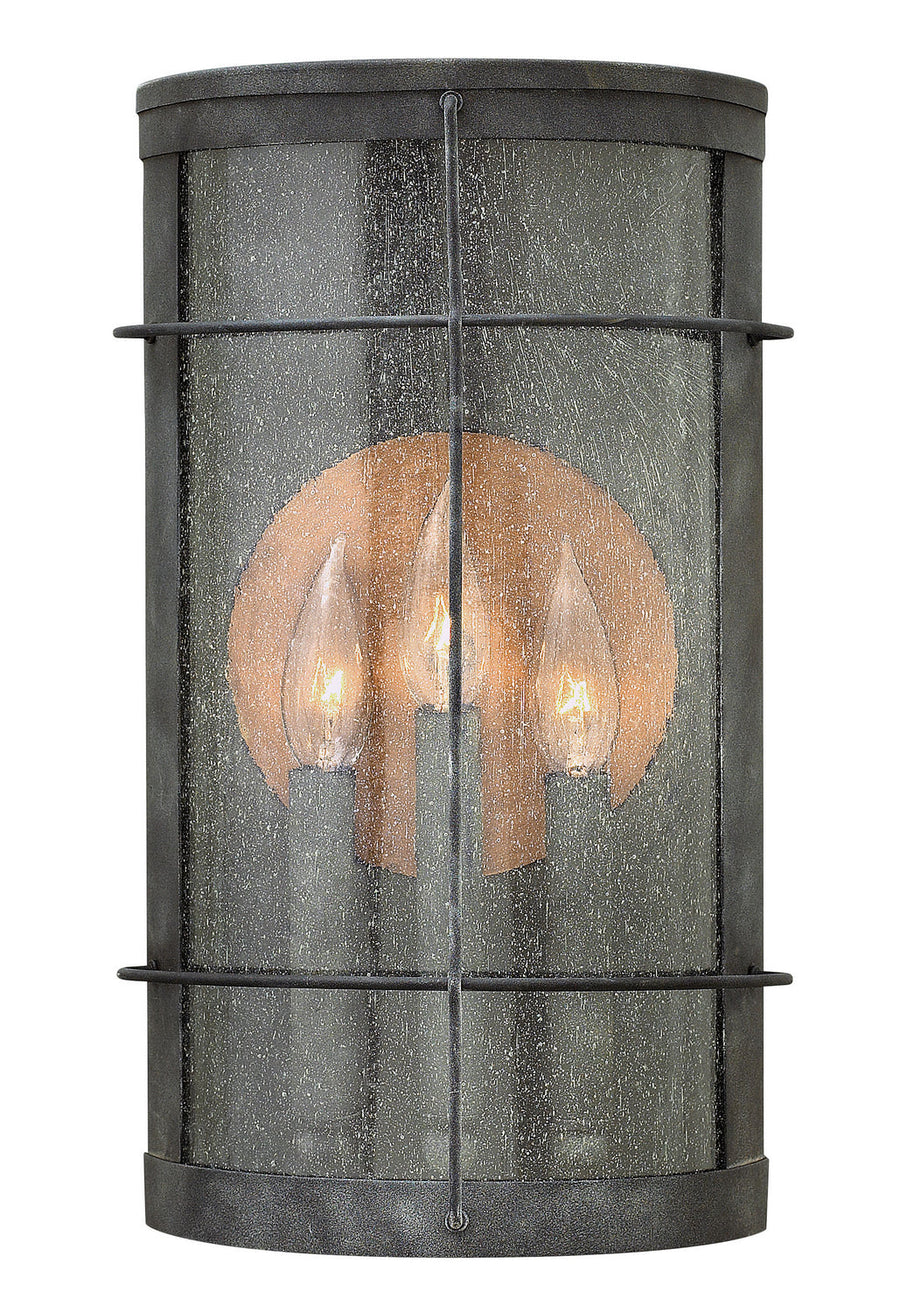 Hinkley Canada - LED Wall Mount - Newport - Aged Zinc- Union Lighting Luminaires Decor