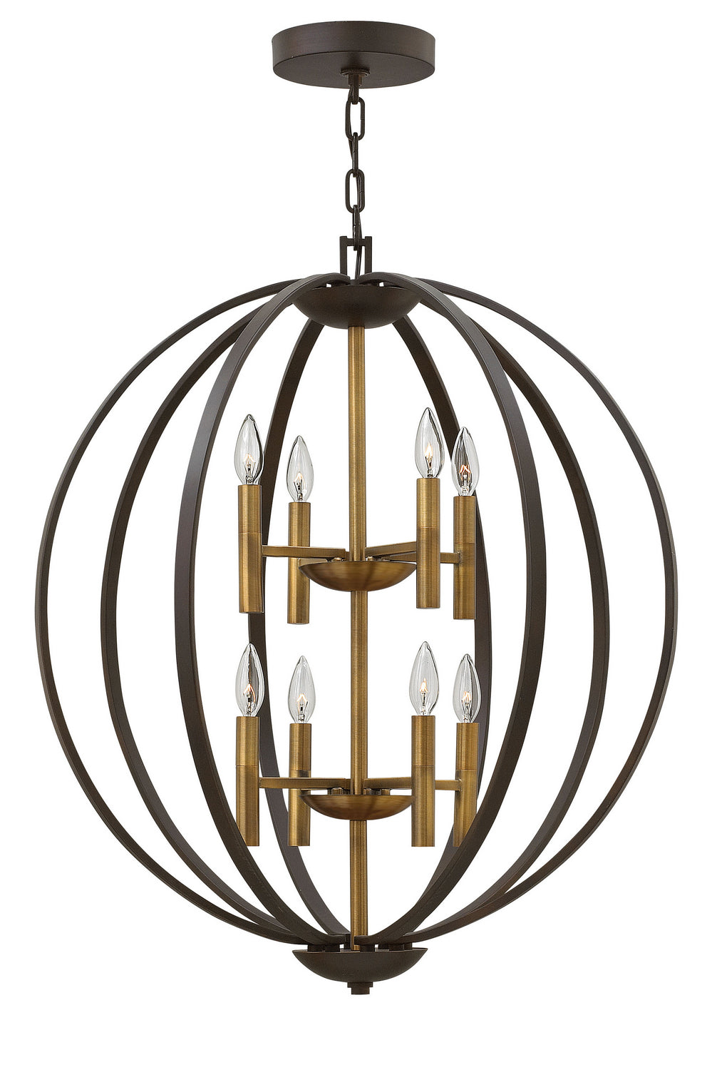 Hinkley Canada - LED Chandelier - Euclid - Spanish Bronze- Union Lighting Luminaires Decor