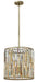 Fredrick Ramond Canada - LED Foyer Pendant - Gemma - Silver Leaf- Union Lighting Luminaires Decor