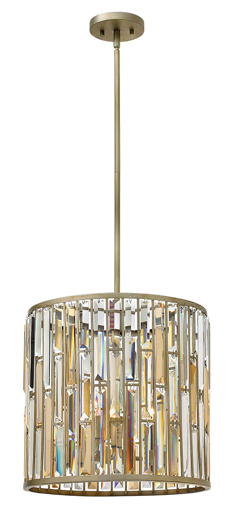 Fredrick Ramond Canada - LED Foyer Pendant - Gemma - Silver Leaf- Union Lighting Luminaires Decor
