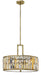 Fredrick Ramond Canada - LED Foyer Pendant - Gemma - Silver Leaf- Union Lighting Luminaires Decor