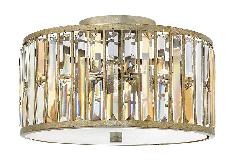 Fredrick Ramond Canada - LED Flush Mount - Gemma - Silver Leaf- Union Lighting Luminaires Decor