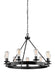 Generation Lighting Canada - Nine Light Chandelier - Ravenwood Manor - Stardust- Union Lighting Luminaires Decor