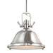 Generation Lighting Canada - One Light Pendant - Stone Street - Brushed Nickel- Union Lighting Luminaires Decor