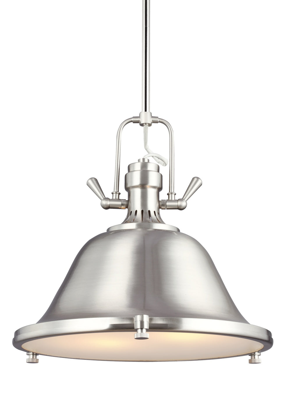 Generation Lighting Canada - Two Light Pendant - Stone Street - Brushed Nickel- Union Lighting Luminaires Decor