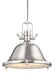 Generation Lighting Canada - Two Light Pendant - Stone Street - Brushed Nickel- Union Lighting Luminaires Decor