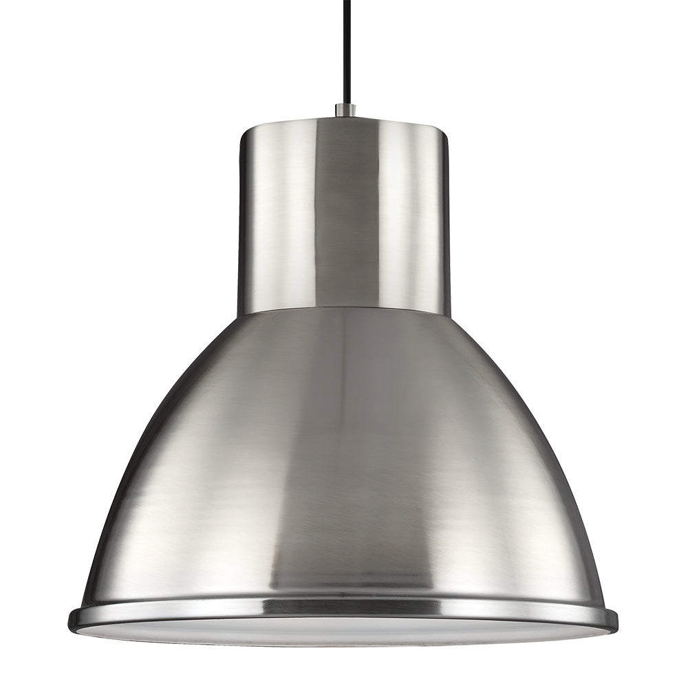 Generation Lighting Canada - One Light Pendant - Division Street - Brushed Nickel- Union Lighting Luminaires Decor